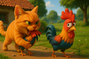 মোরগ ও লোভী বিড়ালের গল্প | ঈশপের নীতিকথা | The Cock & the Greedy Cat | Aesop’s Fabl