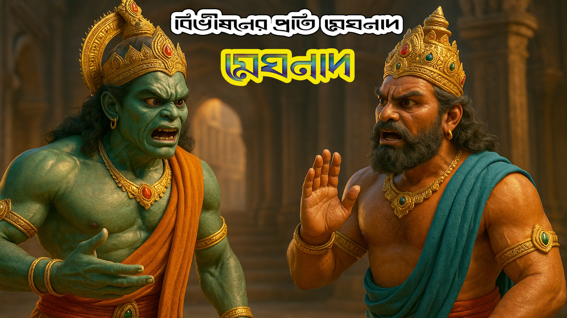 bibhisoner proti meghnad-বিভীষনের প্রতি মেঘনাদ